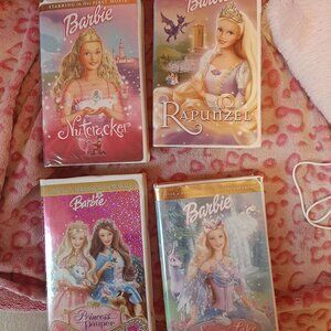 Barbie Movie VHS collection : Swan Lake, The Nutcracker, Rapunzel